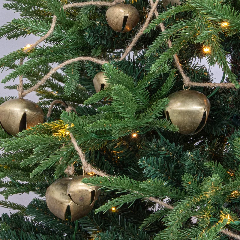 Metal Jingle Bell Garland - Gold