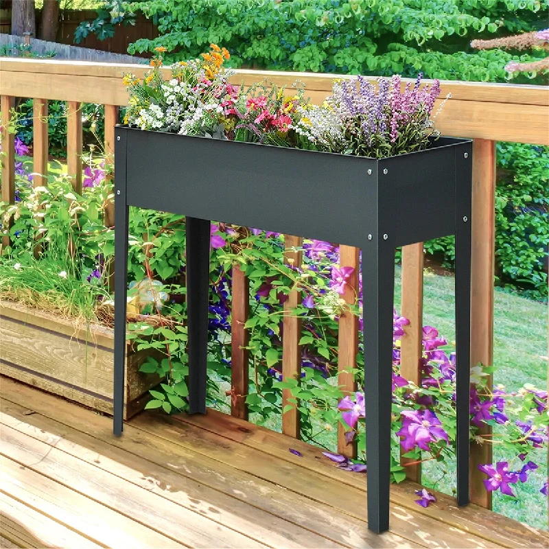 Outsunny Metal Raised Garden Bed