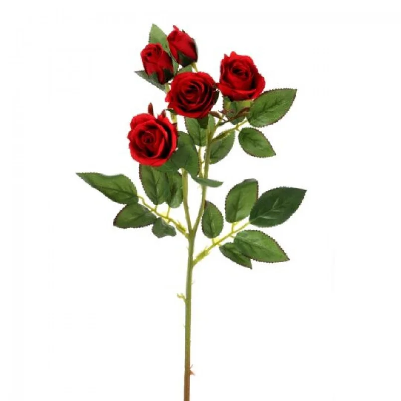 Red Perfume Rose Spray Artificial Flower