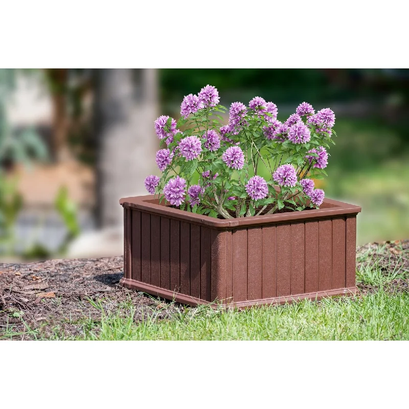 Southern Patio Plastic Raised Garden Bed Planter - 24" x 24"