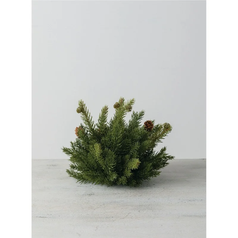 Sullivans Artificial White Spruce 1/2 Orb 8"H Green - 12"L x 10"W x 8"H